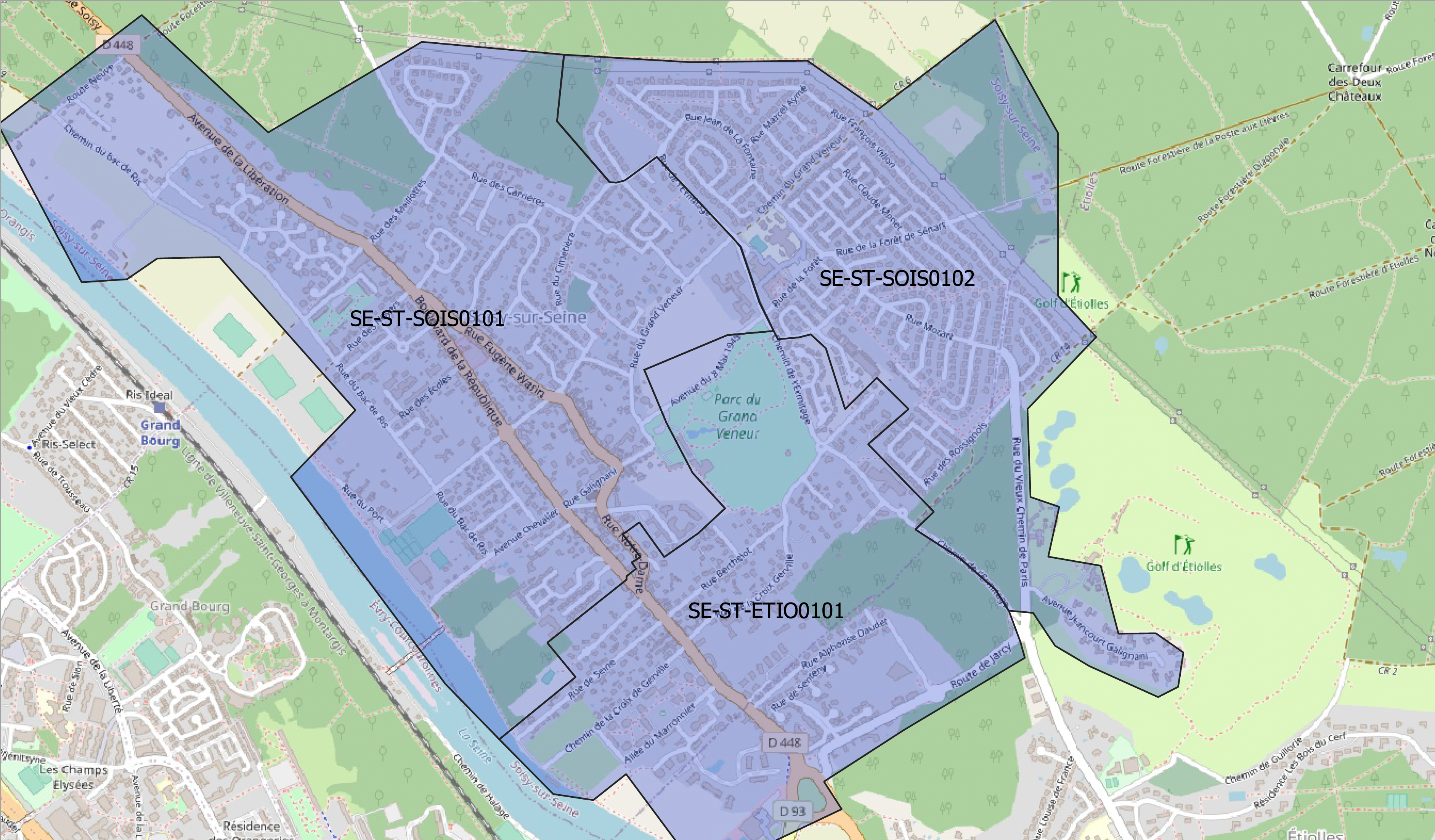 Carte travaux fibre