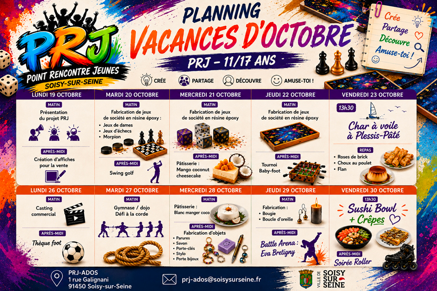 Planning octobre26