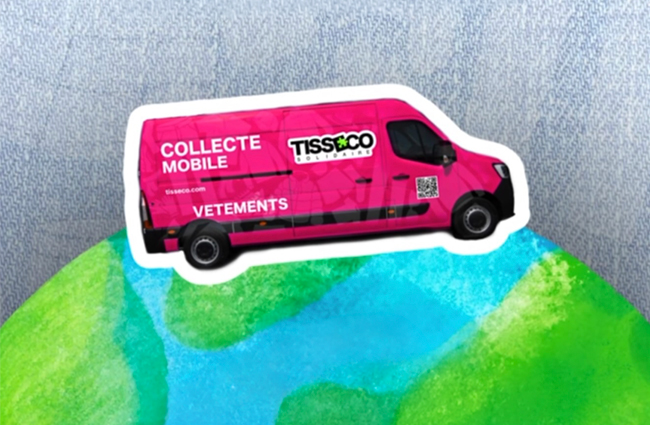 Collecte de textiles avec Tisséco Solidaire