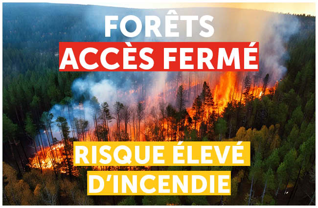 Accès forêt fermé