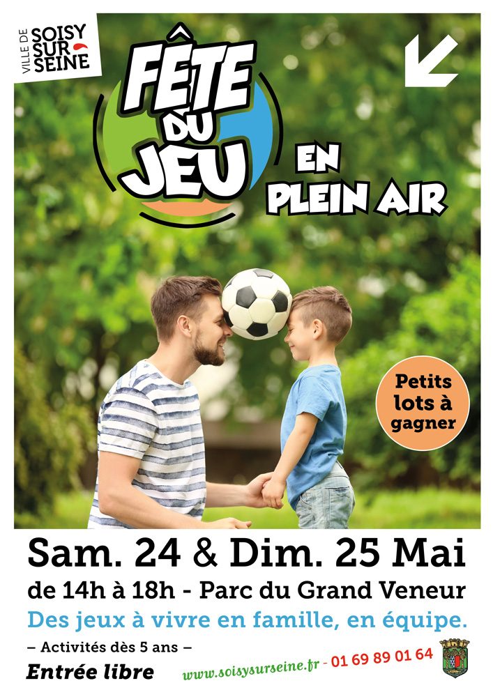 A3 Affiche Fete du Jeu 2025 en plein air