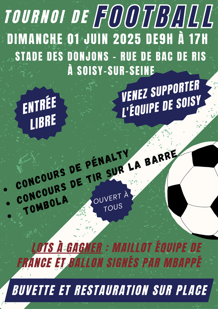 Affiche tournoi foot