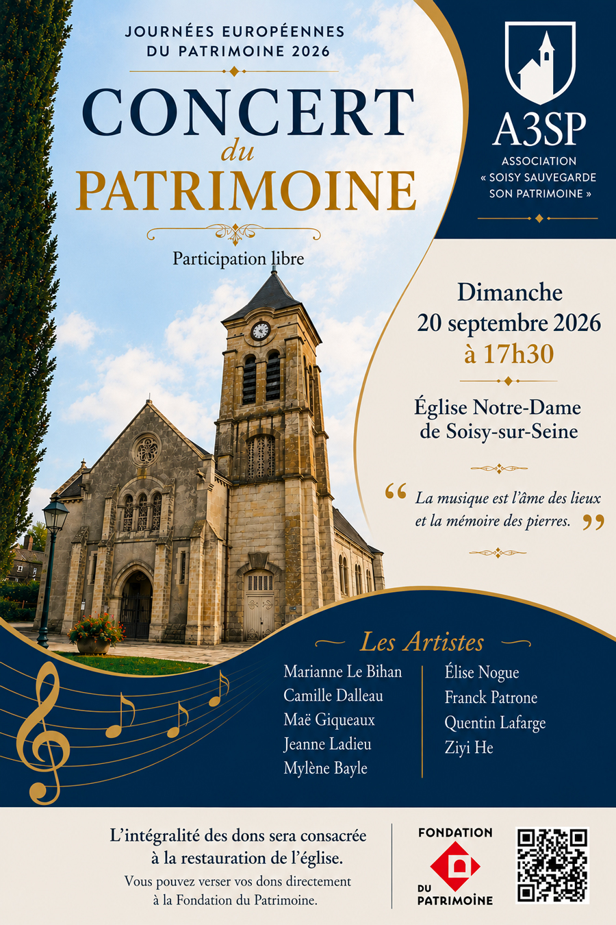 Concert Patrimoine A3SP sept 26